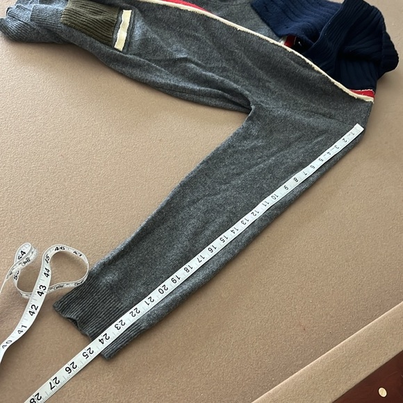 WENDI REED Cashmere Turtleneck Cardigan Striped Colored Placket - Size 1 (Small) - Picture 10 of 10